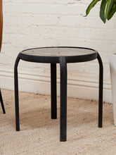 Load image into Gallery viewer, Black and Glass Side Table
