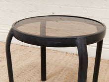 Load image into Gallery viewer, Black and Glass Side Table
