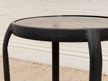 Load image into Gallery viewer, Black and Glass Side Table

