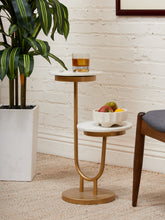 Load image into Gallery viewer, Double Marble Side Table
