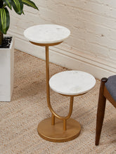 Load image into Gallery viewer, Double Marble Side Table
