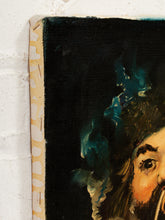 Load image into Gallery viewer, The Smoker Folk Portrait Painting of Bearded Man with Pipe
