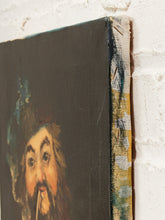 Load image into Gallery viewer, The Smoker Folk Portrait Painting of Bearded Man with Pipe
