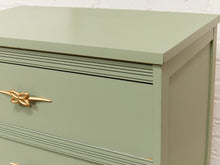 Load image into Gallery viewer, Mint Vintage Sweetheart Highboy Dresser
