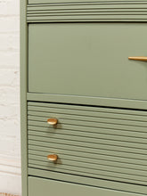 Load image into Gallery viewer, Mint Vintage Sweetheart Highboy Dresser
