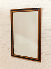 Load image into Gallery viewer, Vintage Framed Black And Gold Mirror
