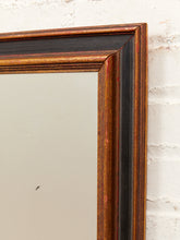 Load image into Gallery viewer, Vintage Framed Black And Gold Mirror
