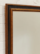 Load image into Gallery viewer, Vintage Framed Black And Gold Mirror
