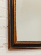 Load image into Gallery viewer, Vintage Framed Black And Gold Mirror

