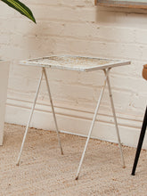 Load image into Gallery viewer, White Vintage Side Table
