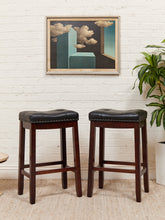 Load image into Gallery viewer, Black Stools Pair
