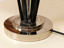 Load image into Gallery viewer, Prism Black Metal Table Lamp with Pagoda Shade
