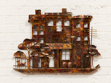 Load image into Gallery viewer, Curtis Jere Era Copper Wall Sculpture Neighborhood
