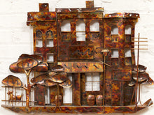 Load image into Gallery viewer, Curtis Jere Era Copper Wall Sculpture Neighborhood
