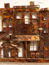 Load image into Gallery viewer, Curtis Jere Era Copper Wall Sculpture Neighborhood
