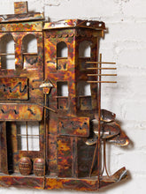 Load image into Gallery viewer, Curtis Jere Era Copper Wall Sculpture Neighborhood
