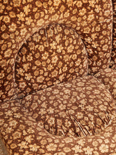 Load image into Gallery viewer, 1970’s Floral Italian Modular Sofa in Brown Vintage Print Upholstery
