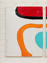 Load image into Gallery viewer, Signal Set Minimalist Geometric Abstract Paintings Pair by Julio De La Concha selling as a pair
