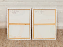 Load image into Gallery viewer, Signal Set Minimalist Geometric Abstract Paintings Pair by Julio De La Concha selling as a pair
