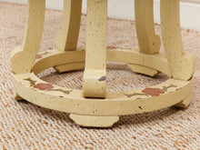 Load image into Gallery viewer, Hand Painted Hand Carved Chinoiserie Lacquered Side Table

