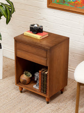Load image into Gallery viewer, Rustic Vintage Nightstand
