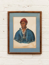 Load image into Gallery viewer, Chief in Blue Historical Portrait Print in Blue Robe
