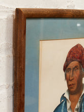 Load image into Gallery viewer, Chief in Blue Historical Portrait Print in Blue Robe
