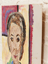 Load image into Gallery viewer, Woman in Blue Figurative Portrait Painting by Julio De La Concha
