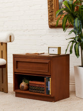Load image into Gallery viewer, Walnut Formica Top Nightstand
