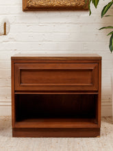 Load image into Gallery viewer, Walnut Formica Top Nightstand
