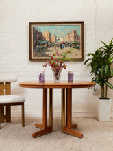 Load image into Gallery viewer, Oak Mid Century Oval Dining Table
