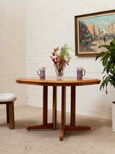 Load image into Gallery viewer, Oak Mid Century Oval Dining Table
