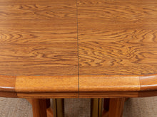 Load image into Gallery viewer, Oak Mid Century Oval Dining Table
