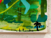 Load image into Gallery viewer, Verdant Current Abstract Expressionist Painting in Green Blue Yellow and Red by Julio De La Concha
