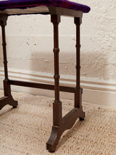 Load image into Gallery viewer, Antique Gothic End Table with Purple Top
