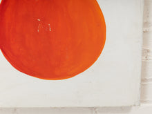 Load image into Gallery viewer, Red Orbit Minimalist Geometric Abstract Painting by Julio De La Concha
