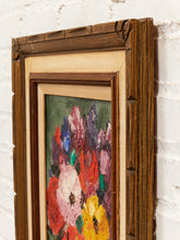 Load image into Gallery viewer, Wildflower Burst Framed Floral Impasto Painting with Bold Color
