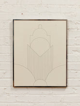 Load image into Gallery viewer, Deco Linework Minimal Architectural Drawing with Art Deco Symmetry
