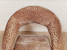 Load image into Gallery viewer, Animal Print Jaymar Cantalever Ribbon Chair &amp; Footstool
