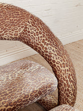 Load image into Gallery viewer, Animal Print Jaymar Cantalever Ribbon Chair &amp; Footstool
