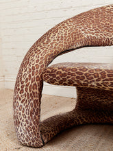 Load image into Gallery viewer, Animal Print Jaymar Cantalever Ribbon Chair &amp; Footstool
