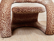 Load image into Gallery viewer, Animal Print Jaymar Cantalever Ribbon Chair &amp; Footstool
