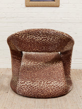 Load image into Gallery viewer, Animal Print Jaymar Cantalever Ribbon Chair &amp; Footstool
