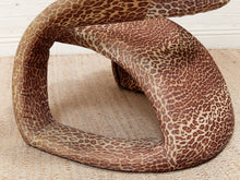 Load image into Gallery viewer, Animal Print Jaymar Cantalever Ribbon Chair &amp; Footstool
