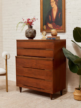 Load image into Gallery viewer, Five Drawer Mid Century Highboy Sleek

