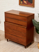 Load image into Gallery viewer, Five Drawer Mid Century Highboy Sleek
