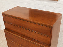 Load image into Gallery viewer, Five Drawer Mid Century Highboy Sleek
