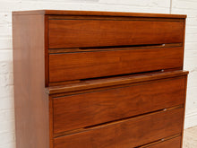 Load image into Gallery viewer, Five Drawer Mid Century Highboy Sleek
