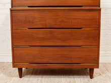 Load image into Gallery viewer, Five Drawer Mid Century Highboy Sleek
