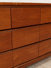 Load image into Gallery viewer, Nine Drawer Mid Century Dresser
